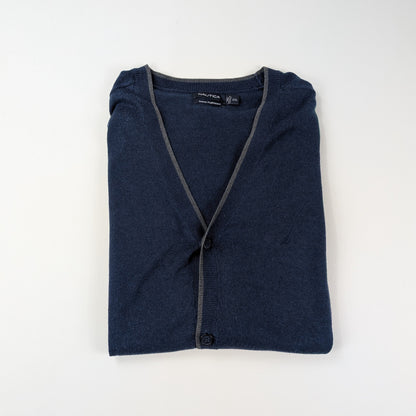 Cardigan Nautica vintage anni 90 oversize modal luxury - 2XL