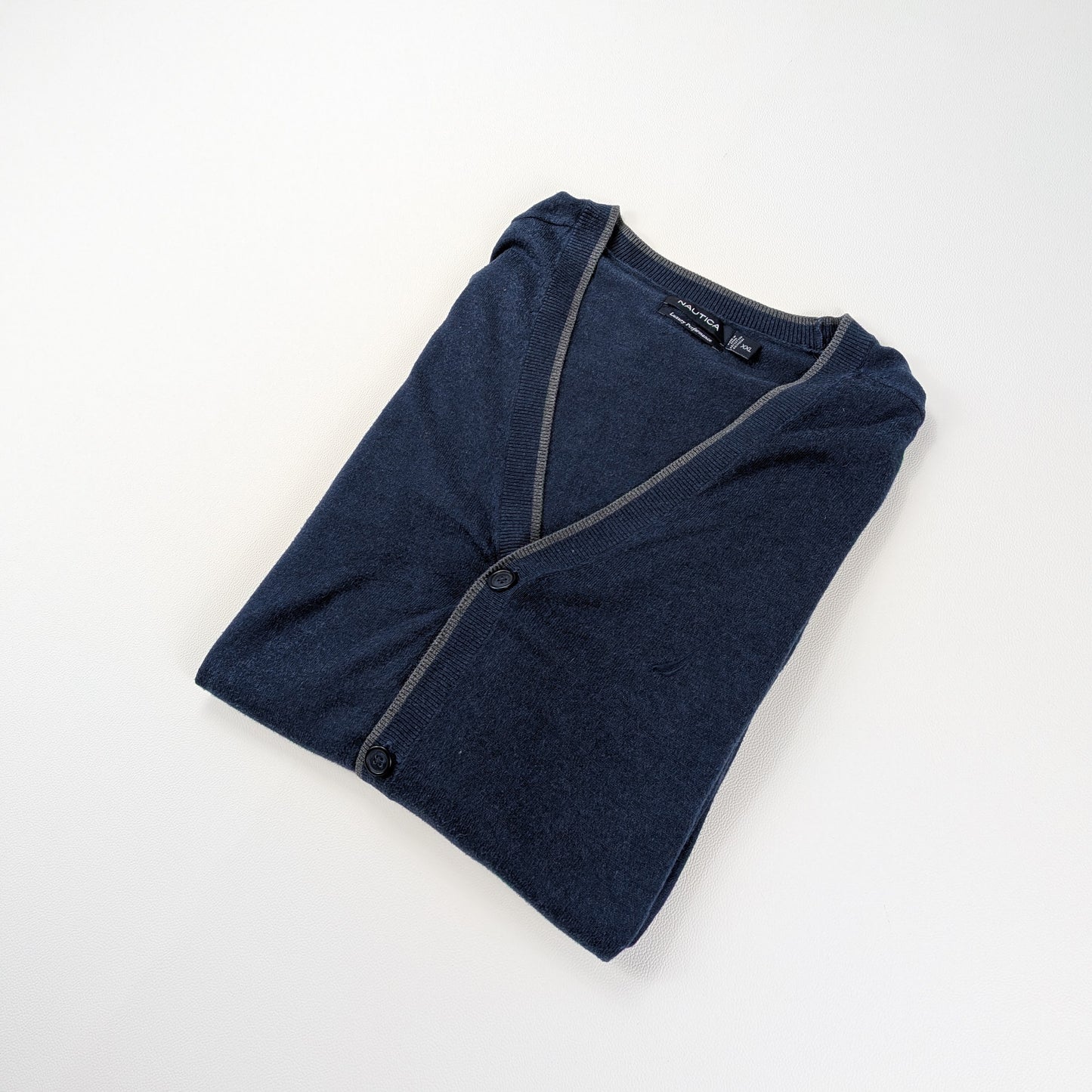 Cardigan Nautica vintage anni 90 oversize modal luxury - 2XL