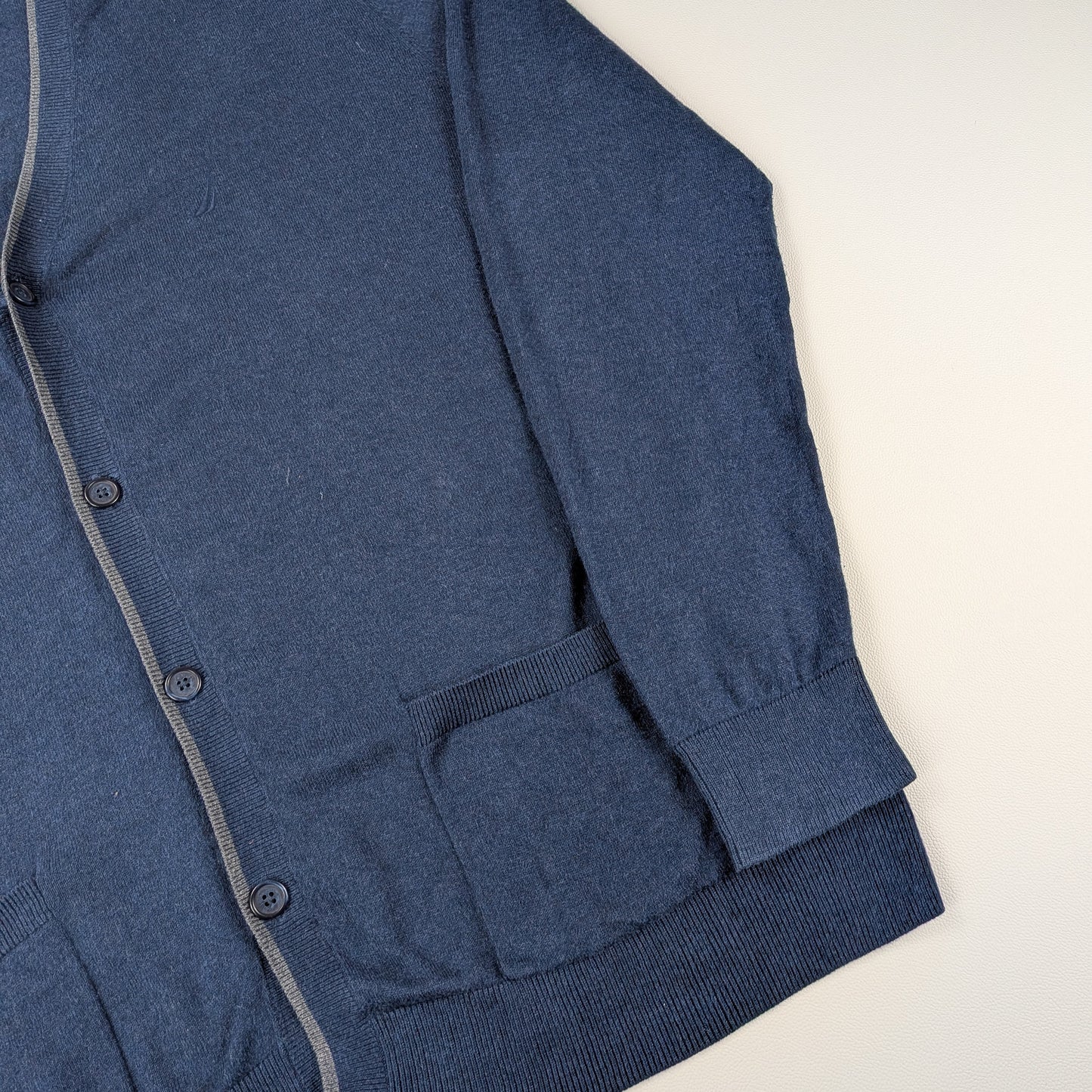 Cardigan Nautica vintage anni 90 oversize modal luxury - 2XL
