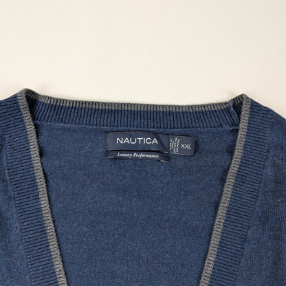 Cardigan Nautica vintage anni 90 oversize modal luxury - 2XL