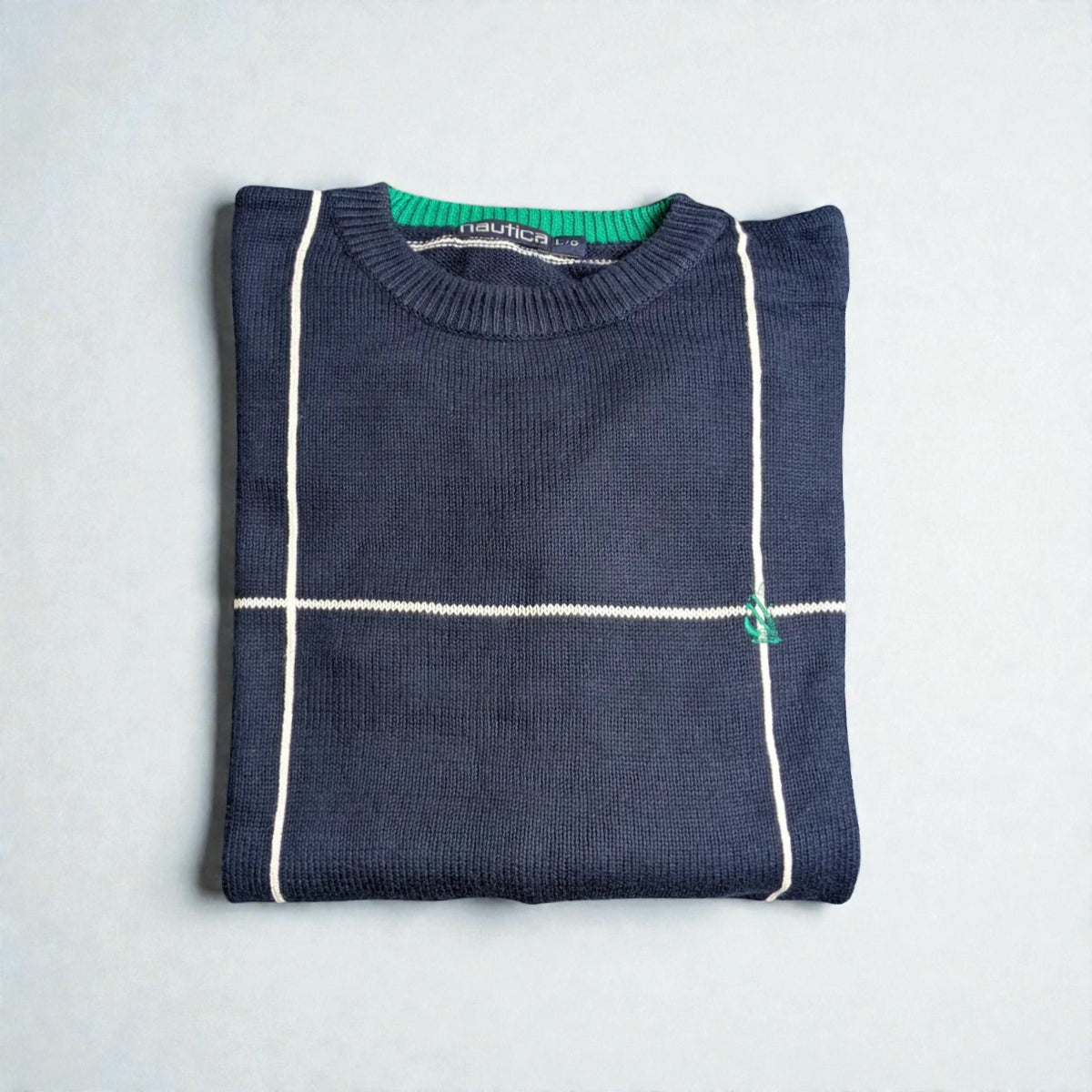 Maglione vintage Nautica anni ’90 oversize - L/XL