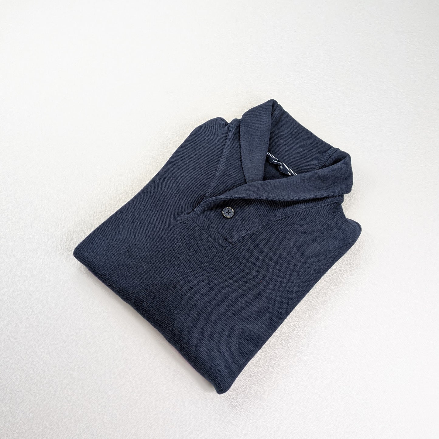 Maglione vintage Nautica collo a scialle anni 90 - XL