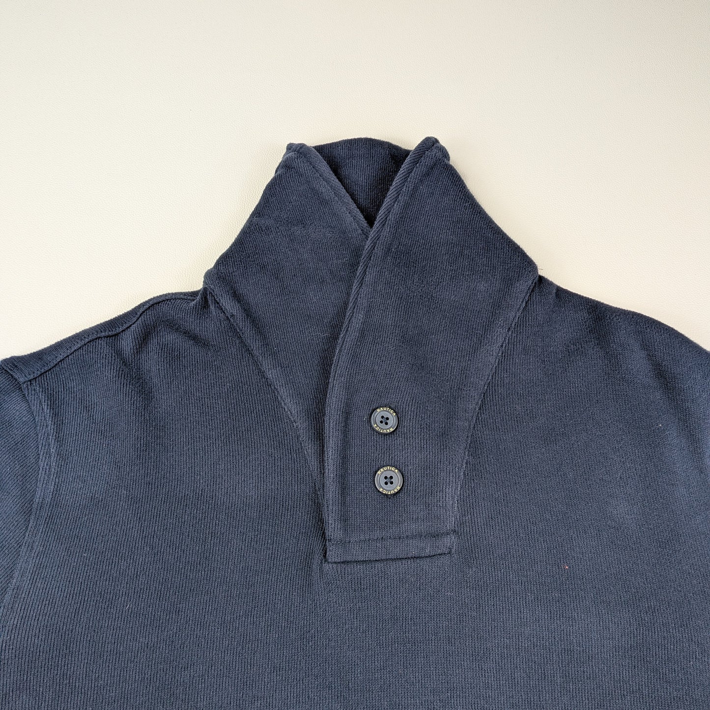 Maglione vintage Nautica collo a scialle anni 90 - XL
