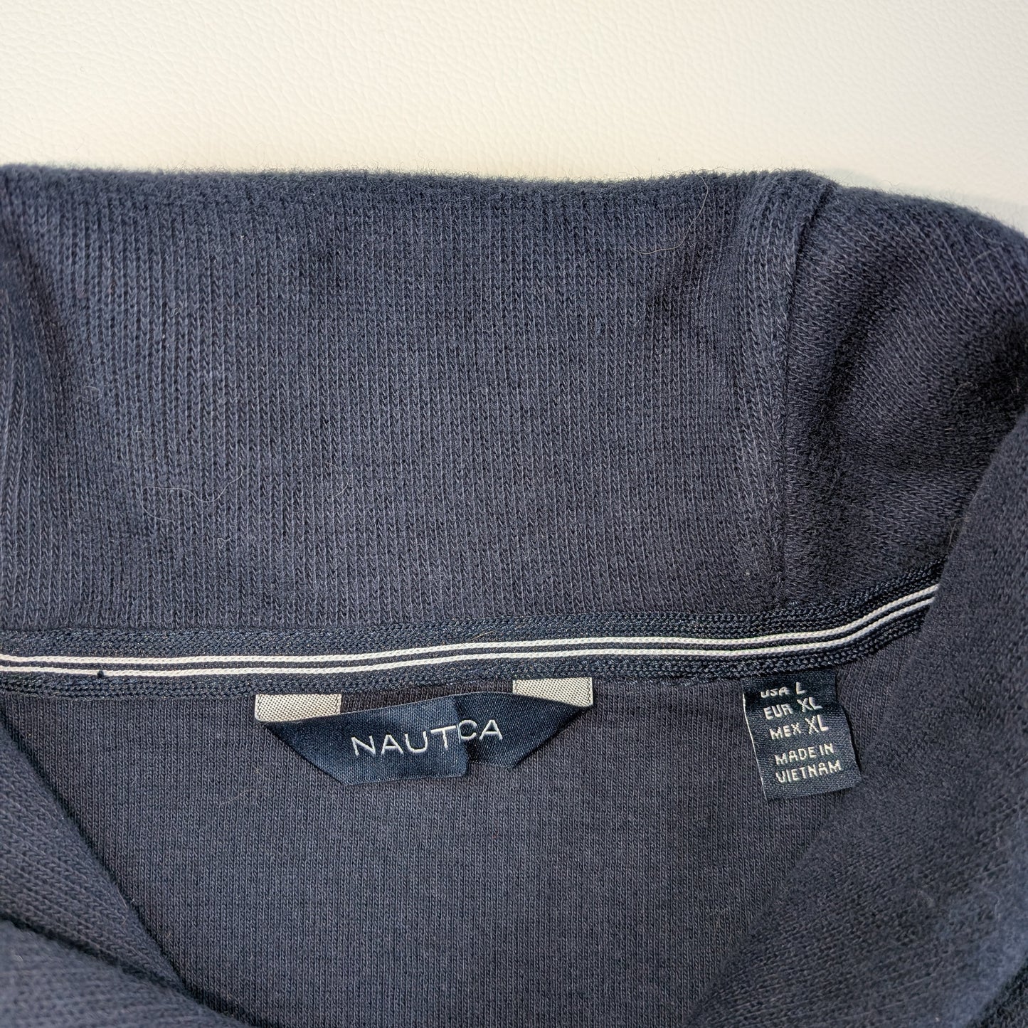 Maglione vintage Nautica collo a scialle anni 90 - XL