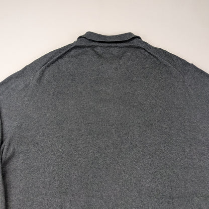 Maglione polo Eddie Bauer vintage anni 90 cotone cashmere - L Tall / XL