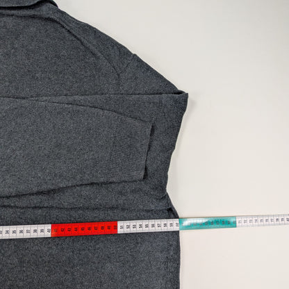 Maglione polo Eddie Bauer vintage anni 90 cotone cashmere - L Tall / XL
