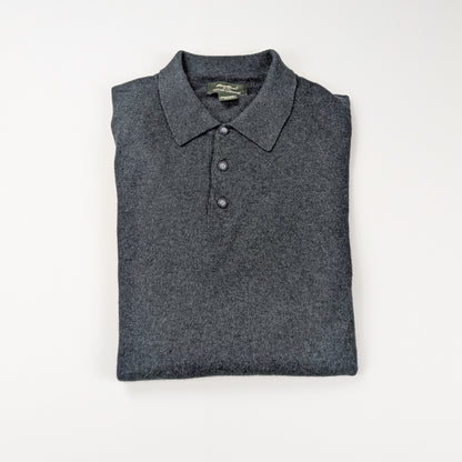 Maglione polo Eddie Bauer vintage anni 90 cotone cashmere - L Tall / XL