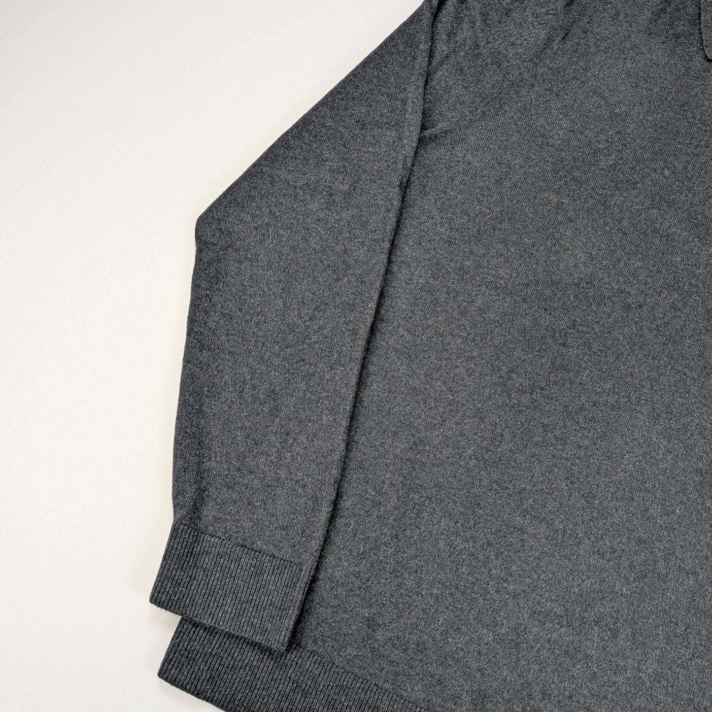 Maglione polo Eddie Bauer vintage anni 90 cotone cashmere - L Tall / XL