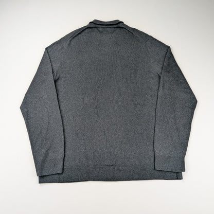 Maglione polo Eddie Bauer vintage anni 90 cotone cashmere - L Tall / XL