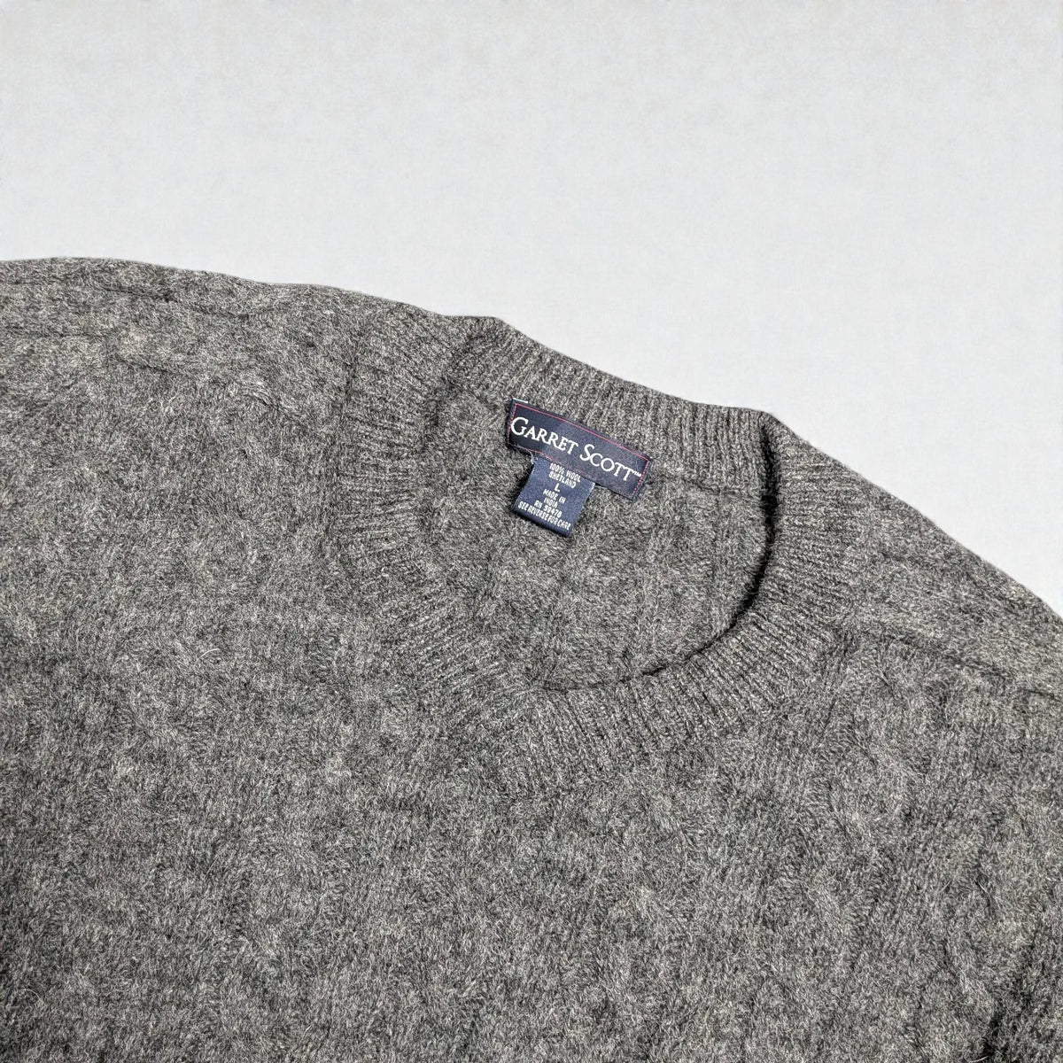Maglione vintage in lana Shetland - L