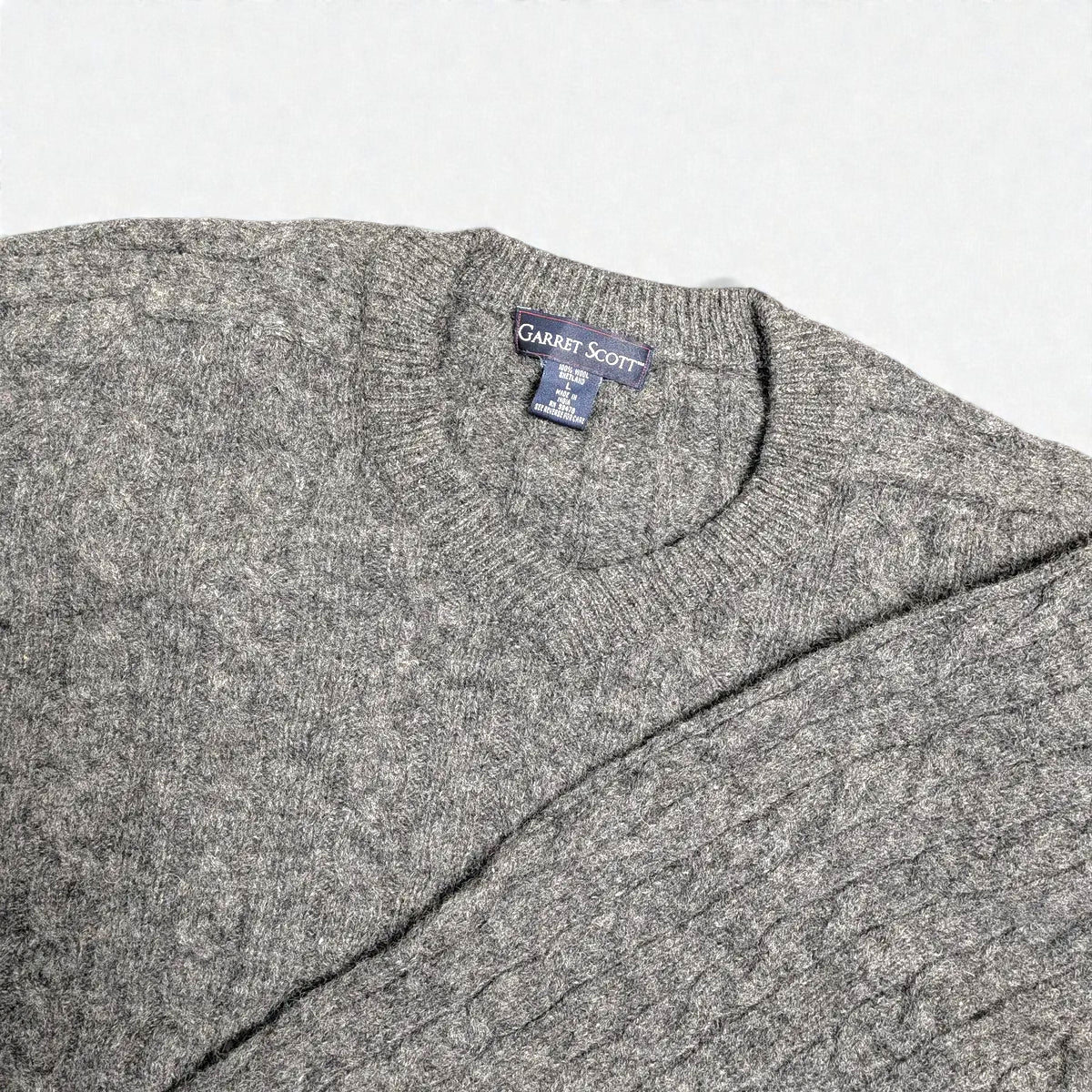 Maglione vintage in lana Shetland - L