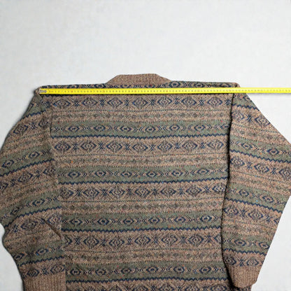 Maglione Eddie Bauer vintage lana tweed con neps - XL/2XL