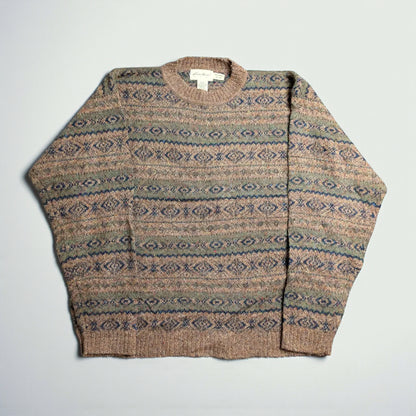 Maglione Eddie Bauer vintage lana tweed con neps - XL/2XL