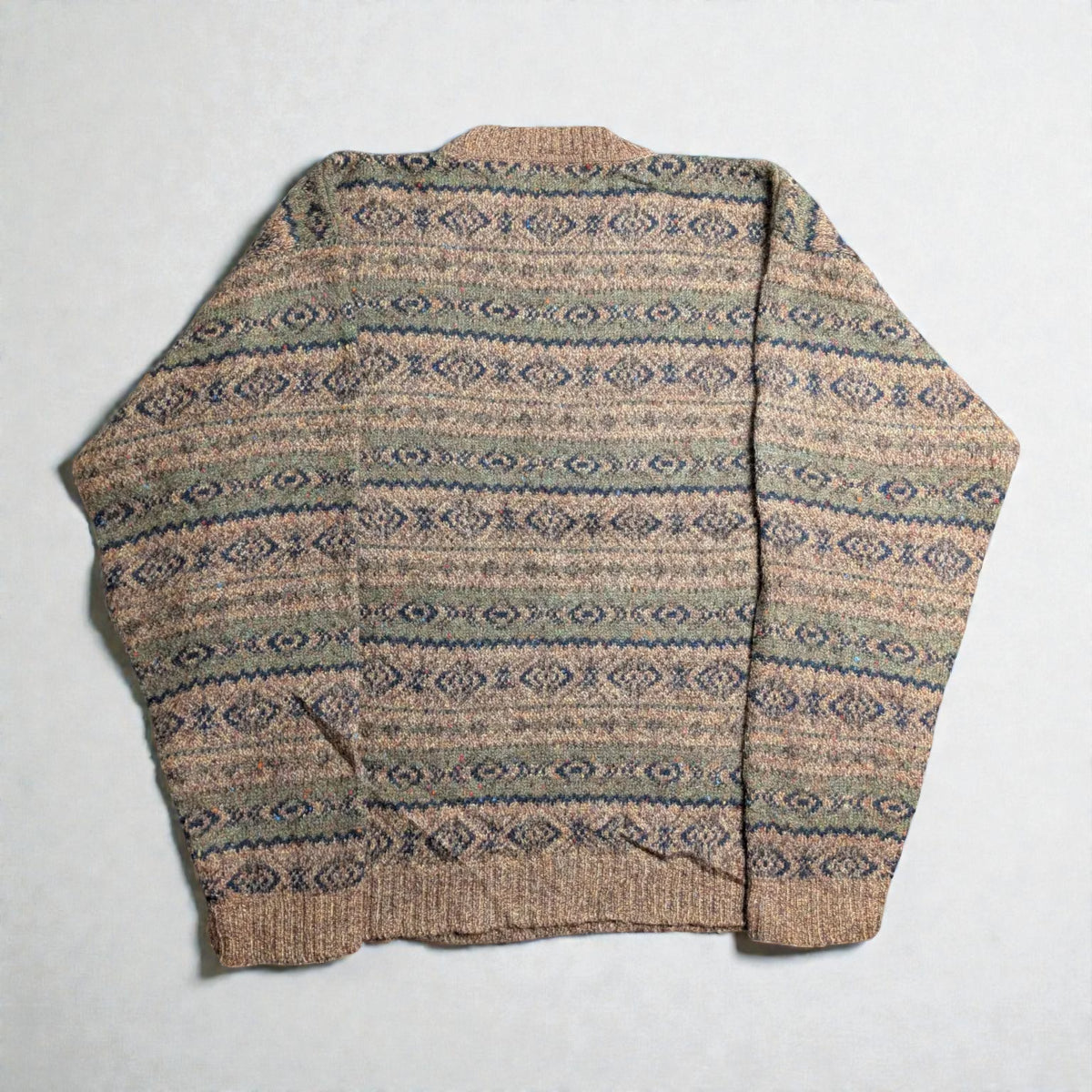 Maglione Eddie Bauer vintage lana tweed con neps - XL/2XL