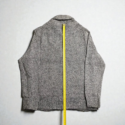 Cardigan vintage Eddie Bauer con collo sciallato - S