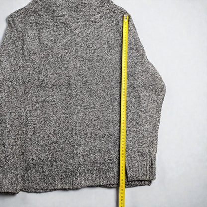 Cardigan vintage Eddie Bauer con collo sciallato - S