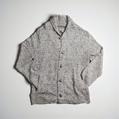 Cardigan vintage Eddie Bauer con collo sciallato - S