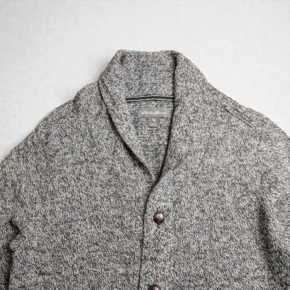 Cardigan vintage Eddie Bauer con collo sciallato - S