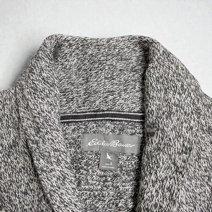 Cardigan vintage Eddie Bauer con collo sciallato - S