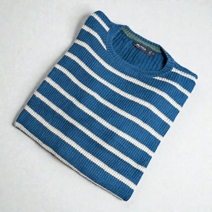 Nautica Vintage Preppy Sailing Sweater - M