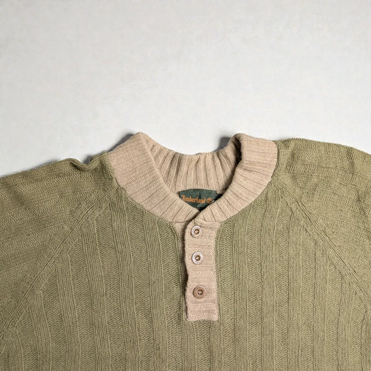 Maglione Timberland vintage con collo serafino - L