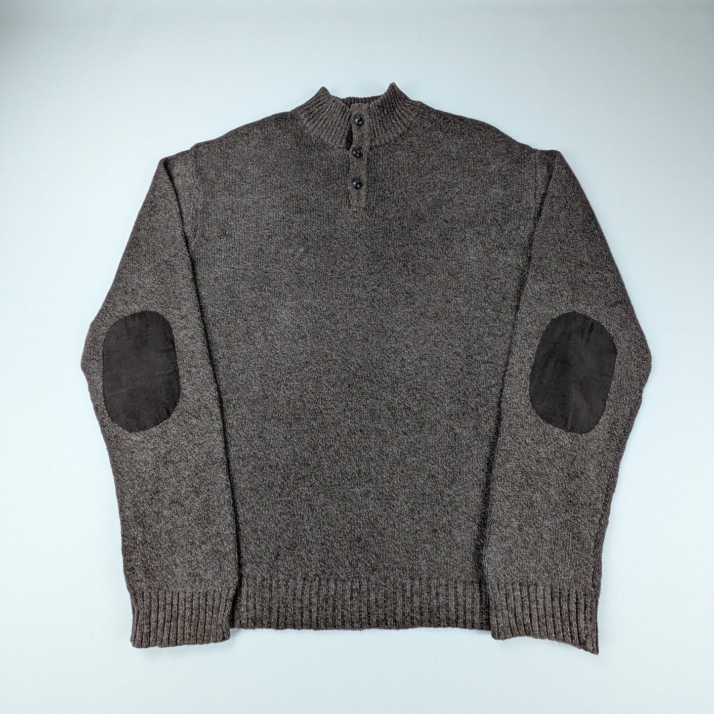 Maglione Chaps vintage anni 90 con toppe e bottoni - XL