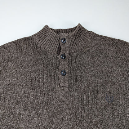 Maglione Chaps vintage anni 90 con toppe e bottoni - XL
