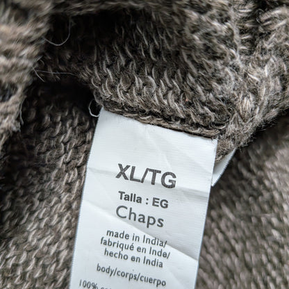 Maglione Chaps vintage anni 90 con toppe e bottoni - XL