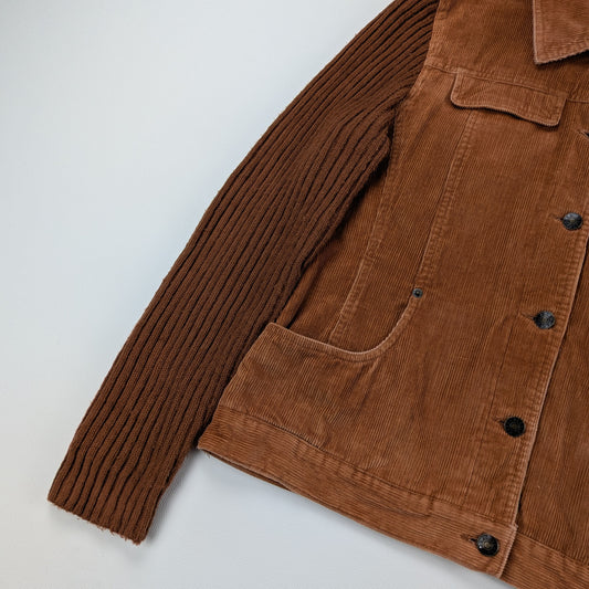 Giacca vintage ibrida trucker cardigan anni 90 2000 - S/M