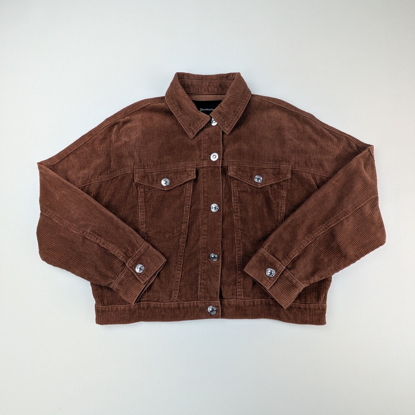 Giacca in velluto a coste Stradivarius cropped boxy - S