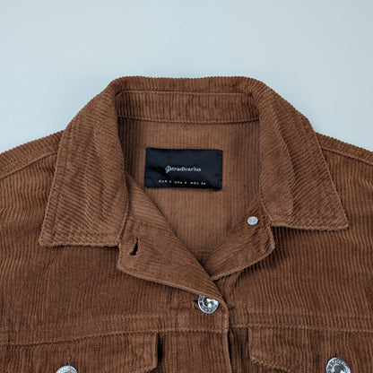 Giacca in velluto a coste Stradivarius cropped boxy - S