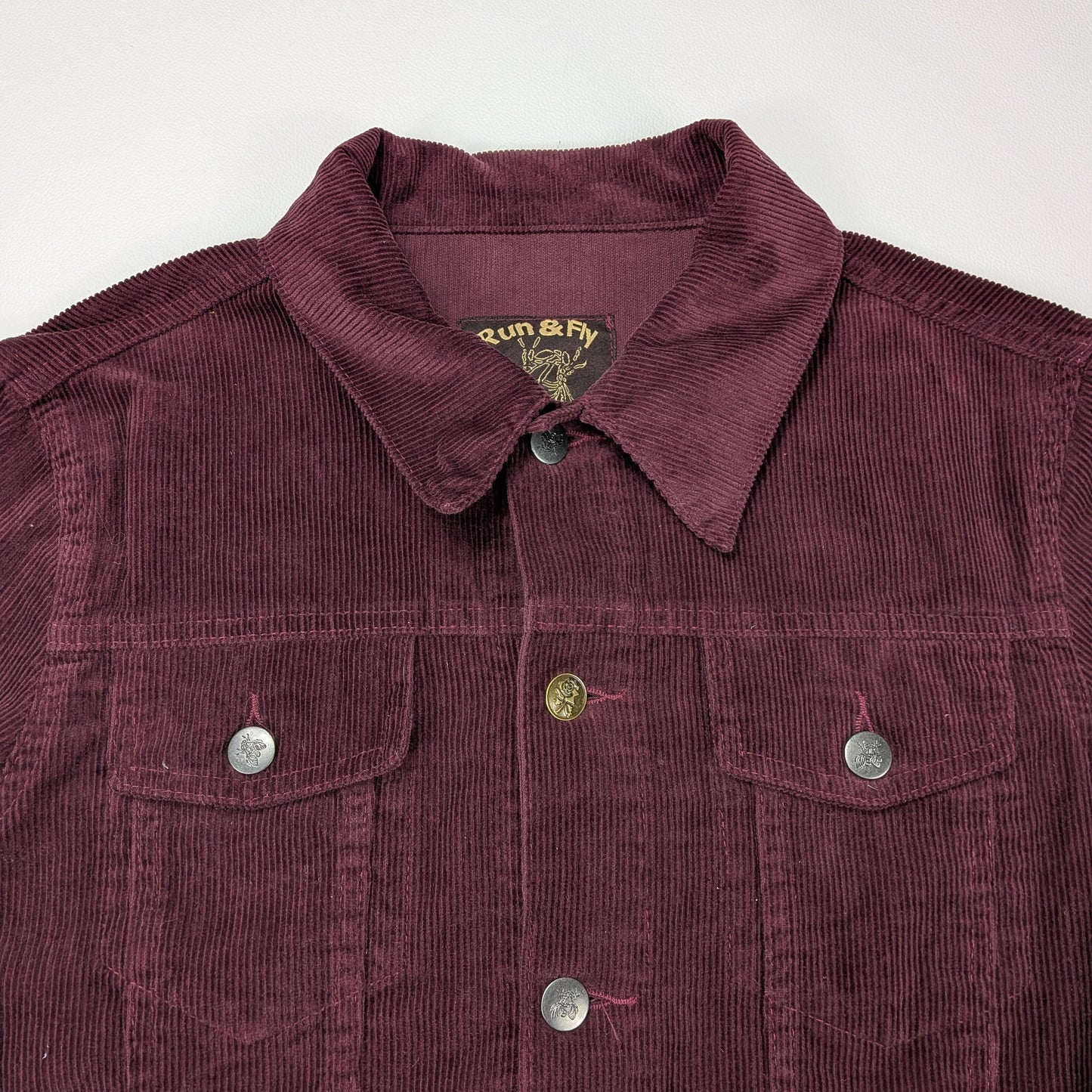 Giacca trucker vintage Run & Fly made in UK - S