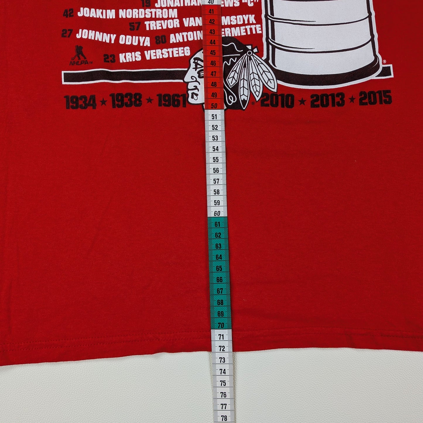 T-shirt Reebok ufficiale NHL Chicago Blackhawks Stanley Cup - M