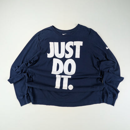 T-shirt a maniche lunghe vintage Nike Just Do It - L