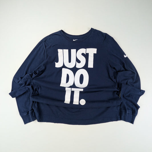 T-shirt a maniche lunghe vintage Nike Just Do It - L