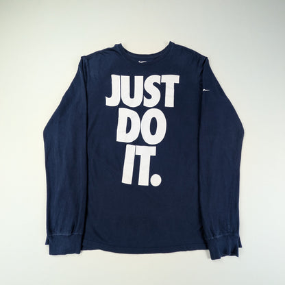 T-shirt a maniche lunghe vintage Nike Just Do It - L