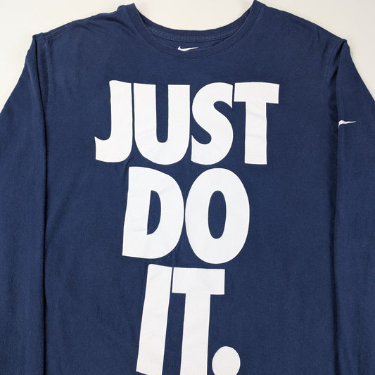 T-shirt a maniche lunghe vintage Nike Just Do It - L