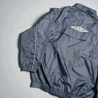 Giacca leggera Umbro early 2000s windbreaker con cappuccio estraibile - XL